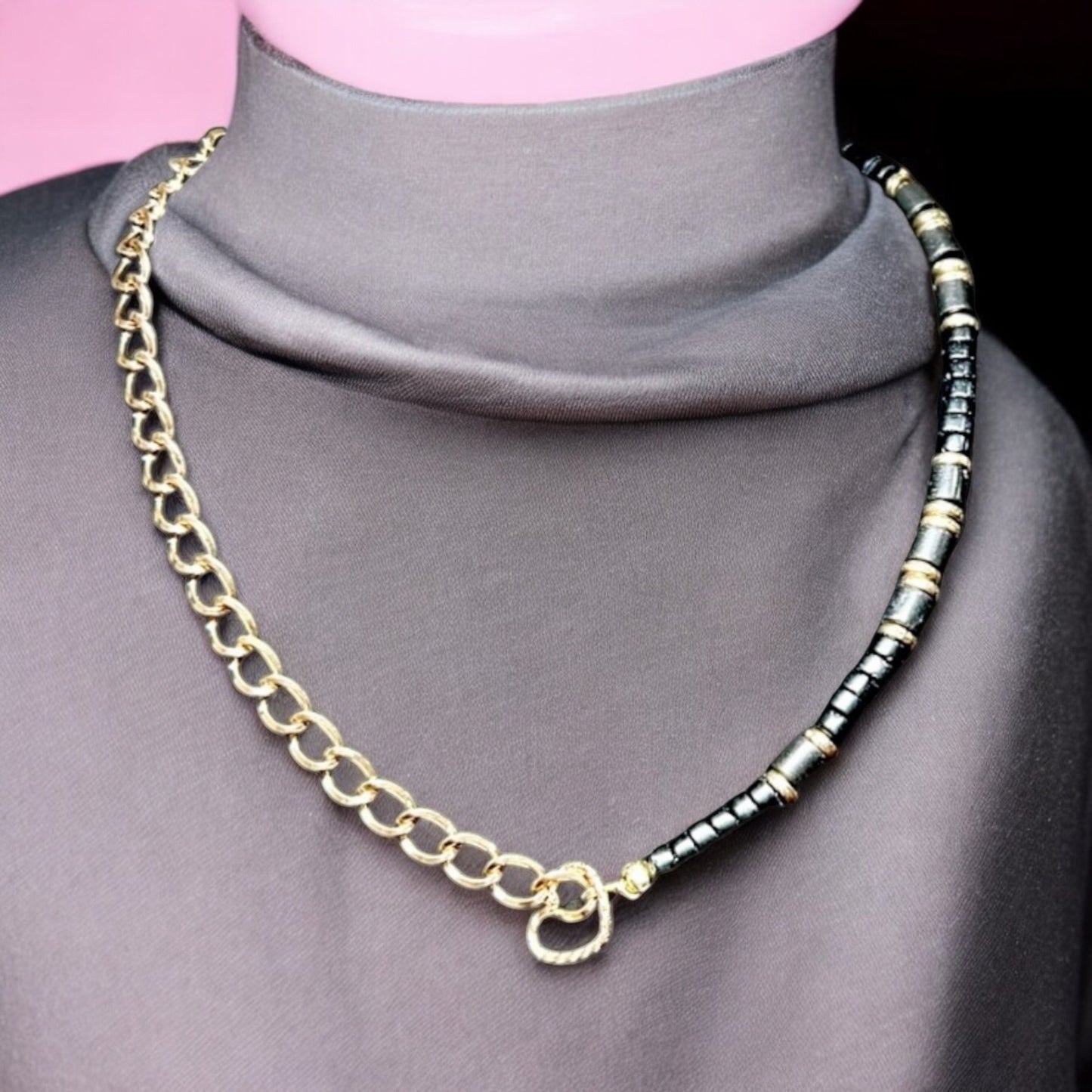 Chic Modern Chain & Heishi