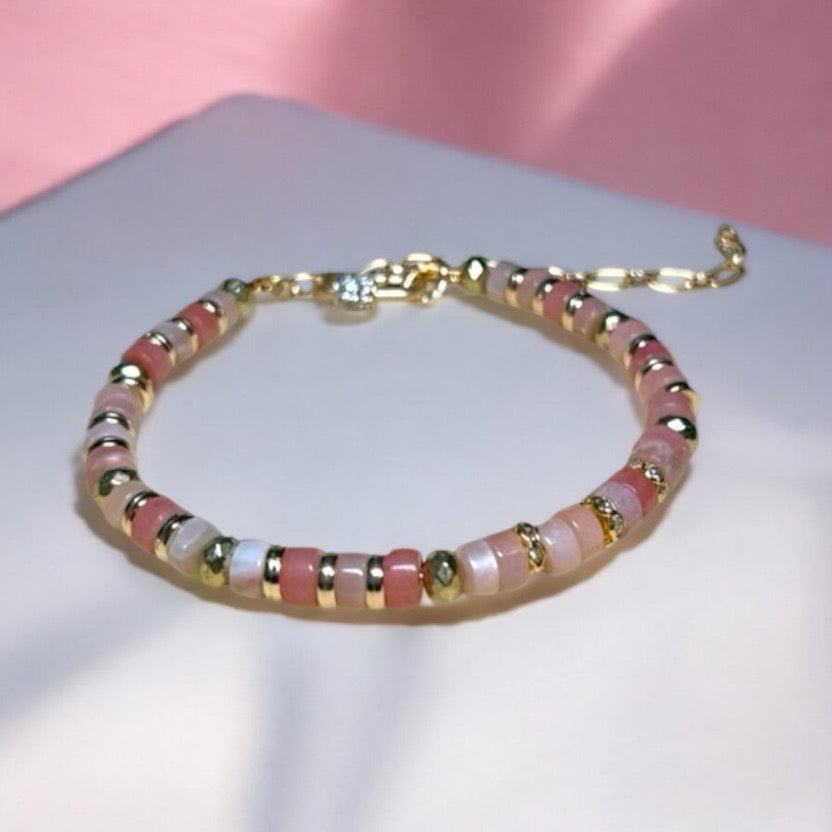 Elegant Sunstone Heishi