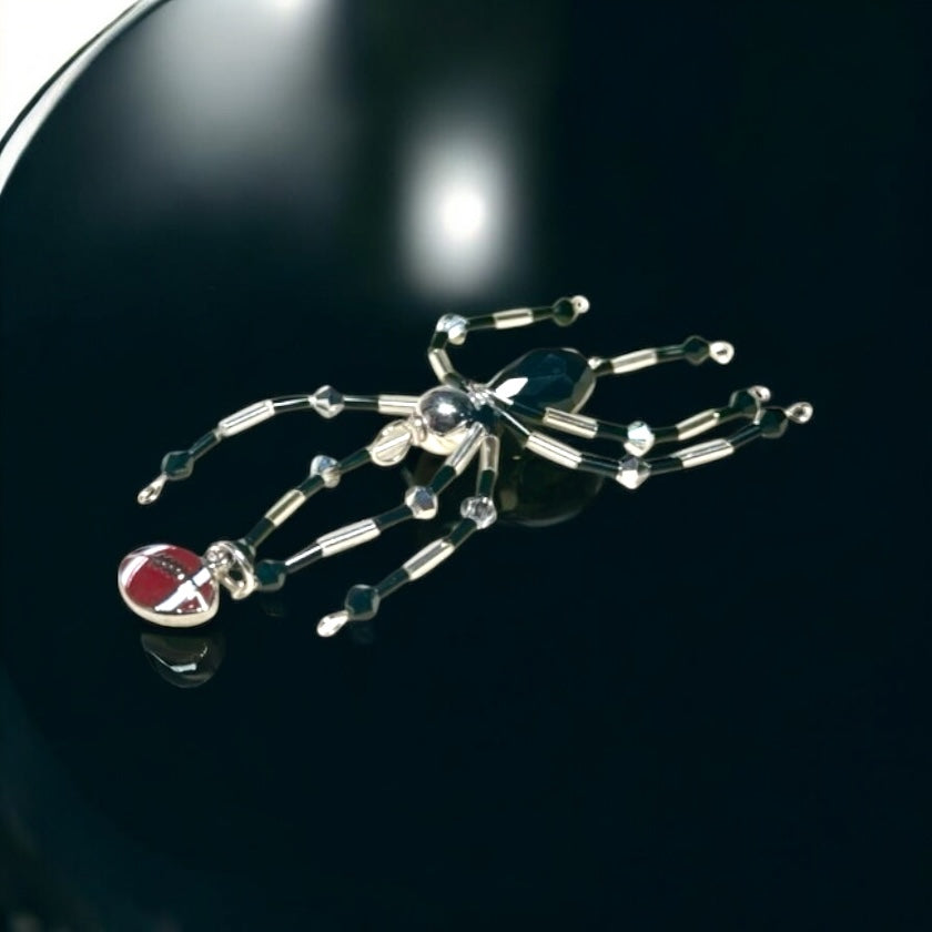 Semi-Precious Stone Spider Pendants