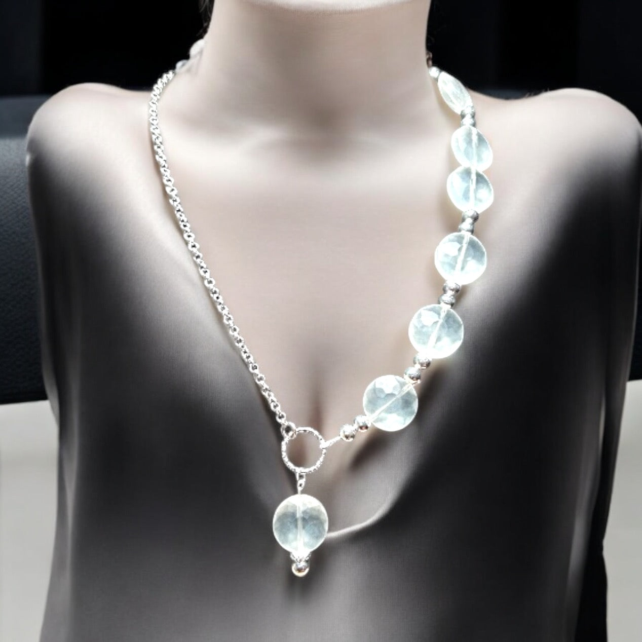 Suspended Quartz Necklace