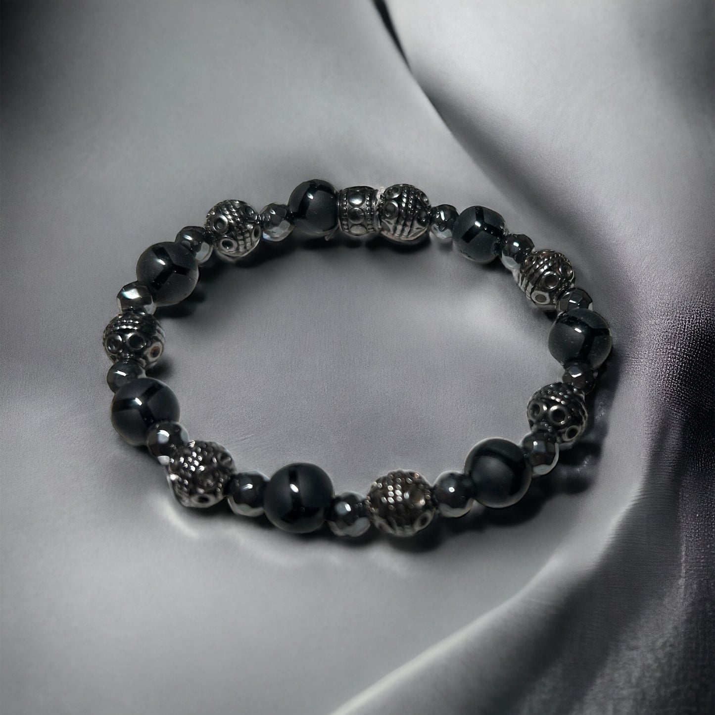 Edgy Black Onyx & Gunmetal