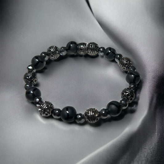 Edgy Black Onyx & Gunmetal