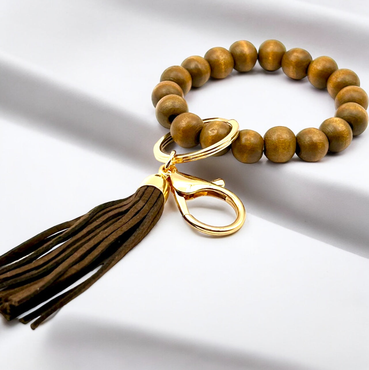 Wood Keychain Bracelet