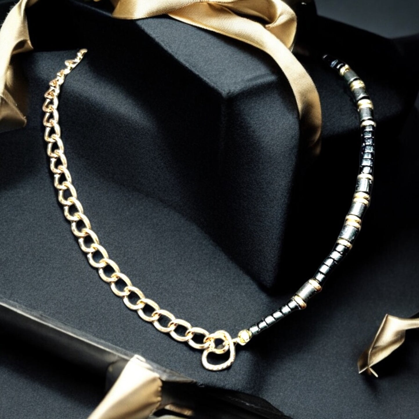 Chic Modern Chain & Heishi