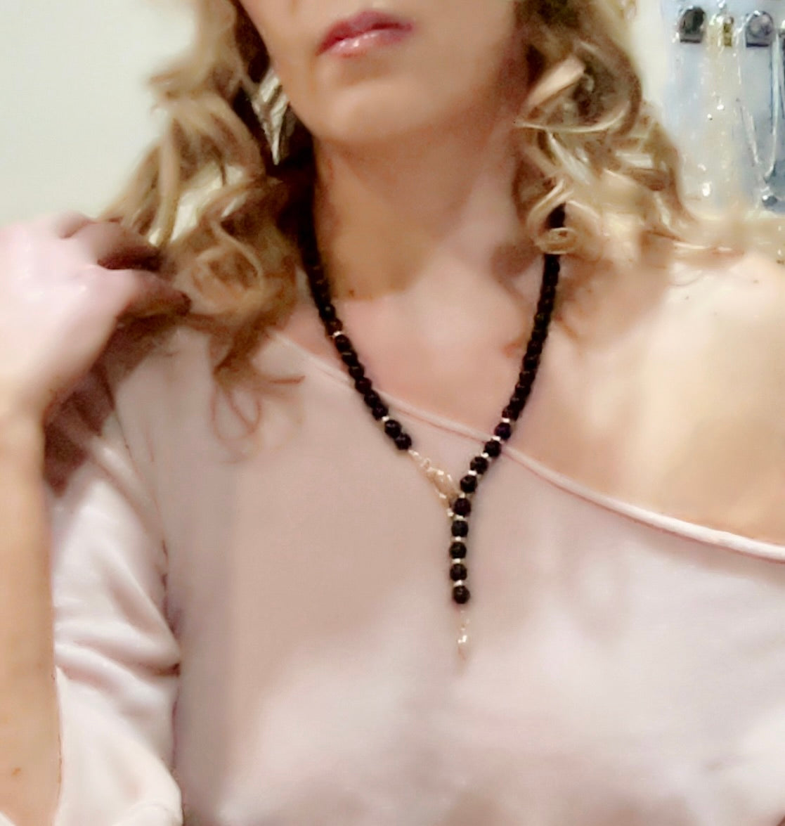 Modern Elegant Y Necklace