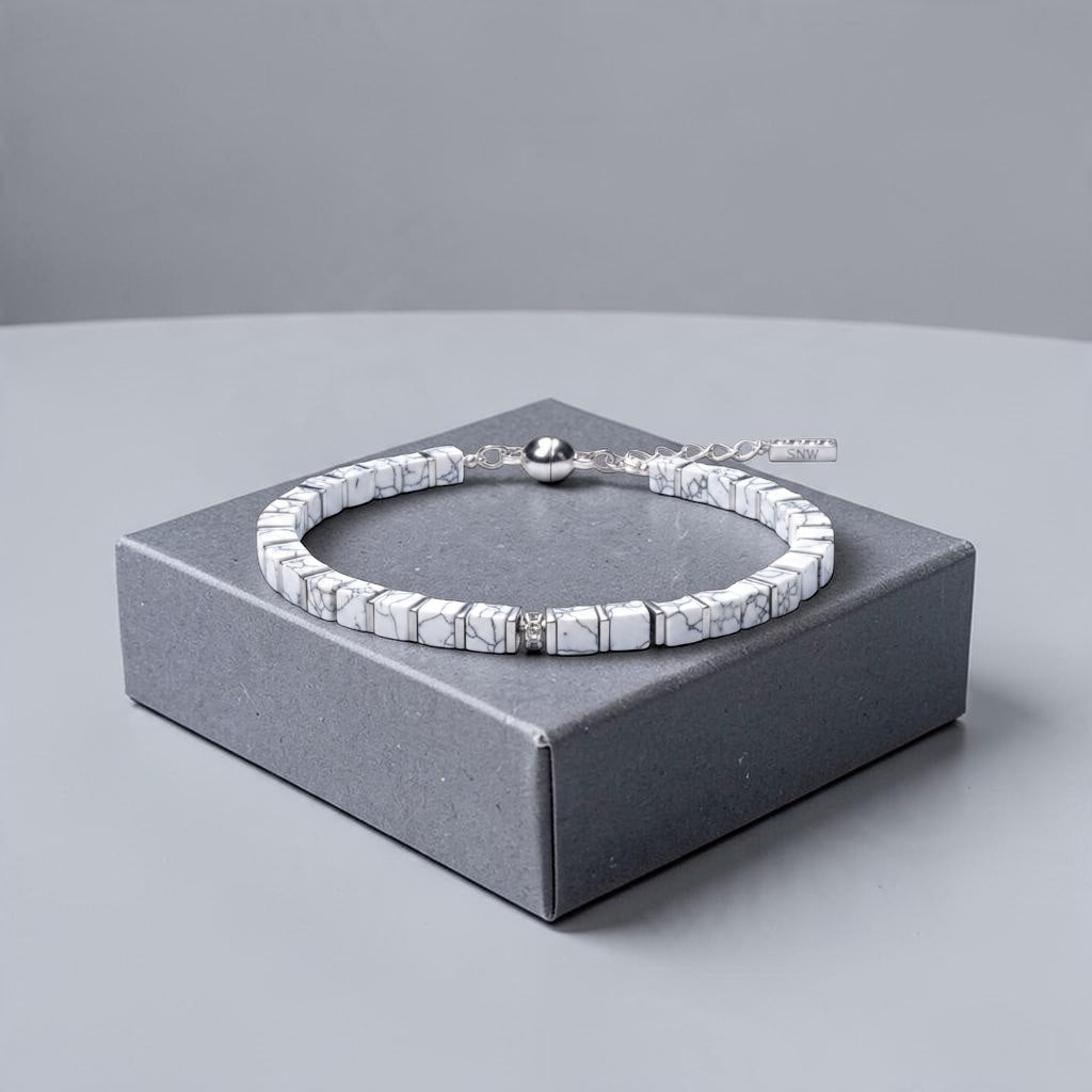 Howlite Cube
