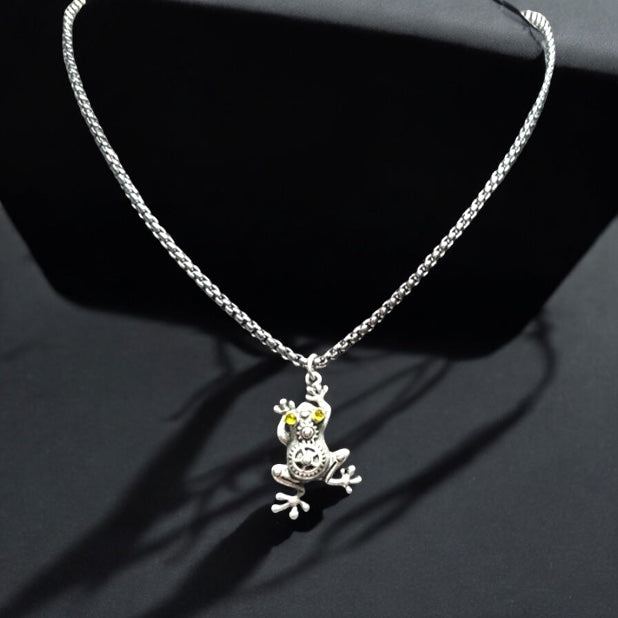 Steampunk Frog Pendant