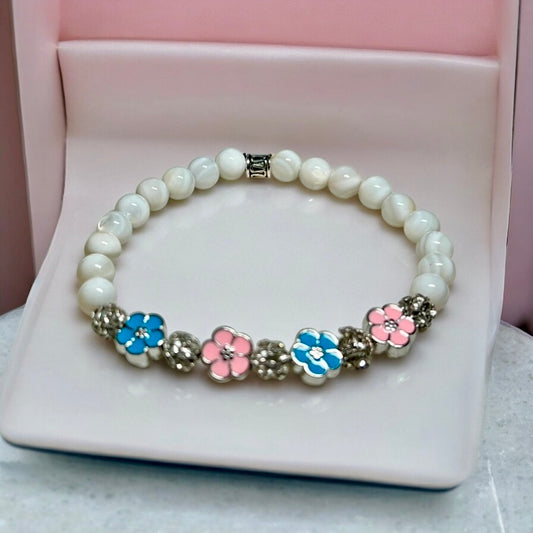 Whimsical Bloom Shell Bracelet