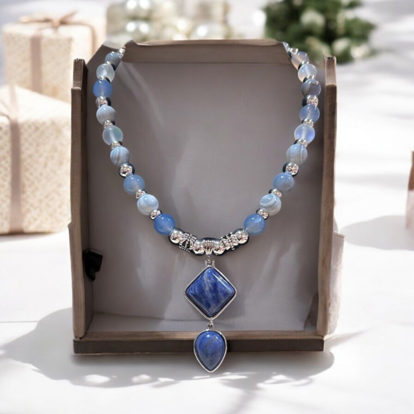 Sodalite Statement Necklace