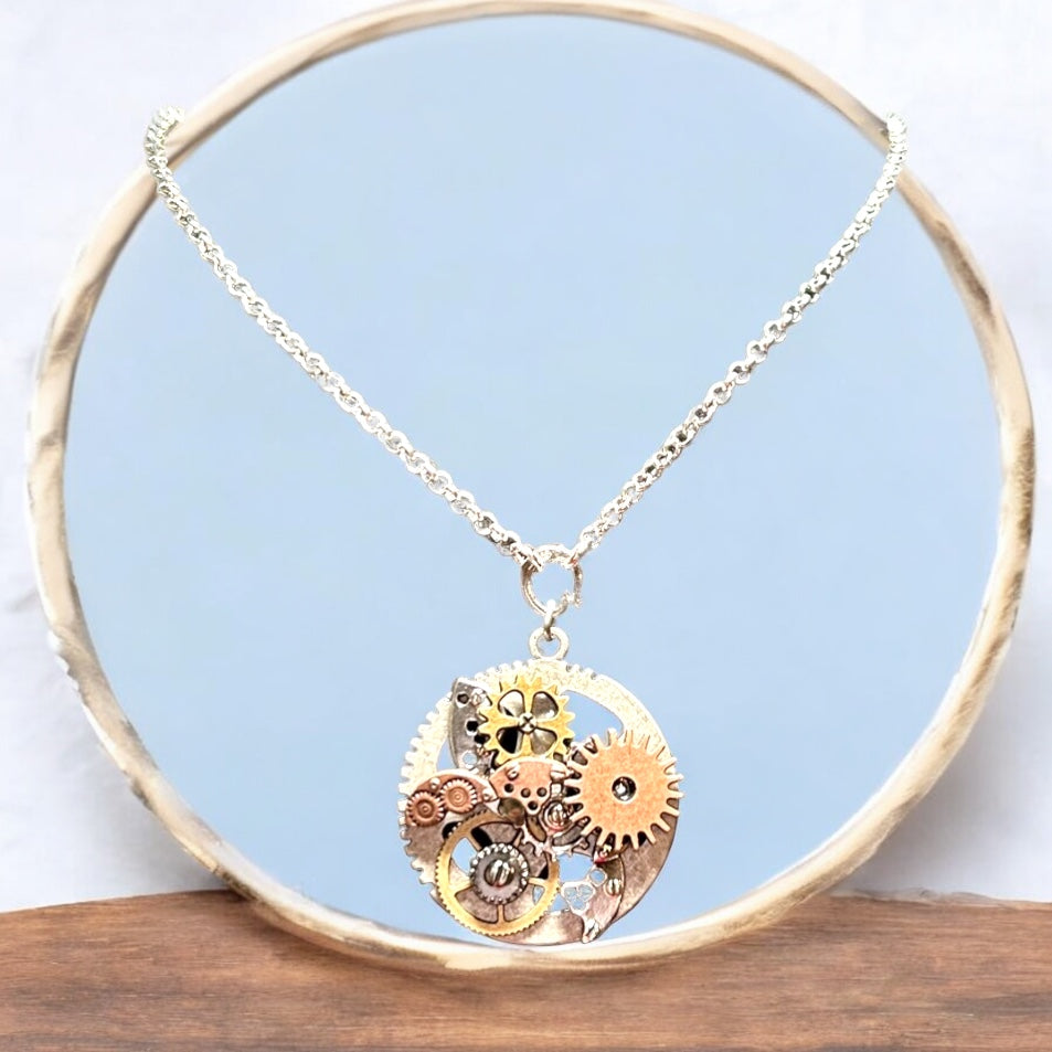 Steampunk Gear Pendant