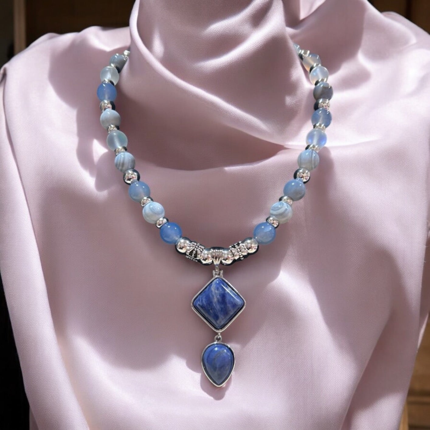 Sodalite Statement Necklace
