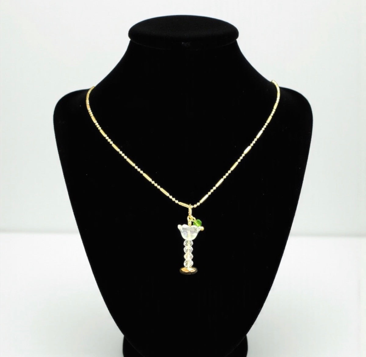 Martini Cocktail Pendant Necklace
