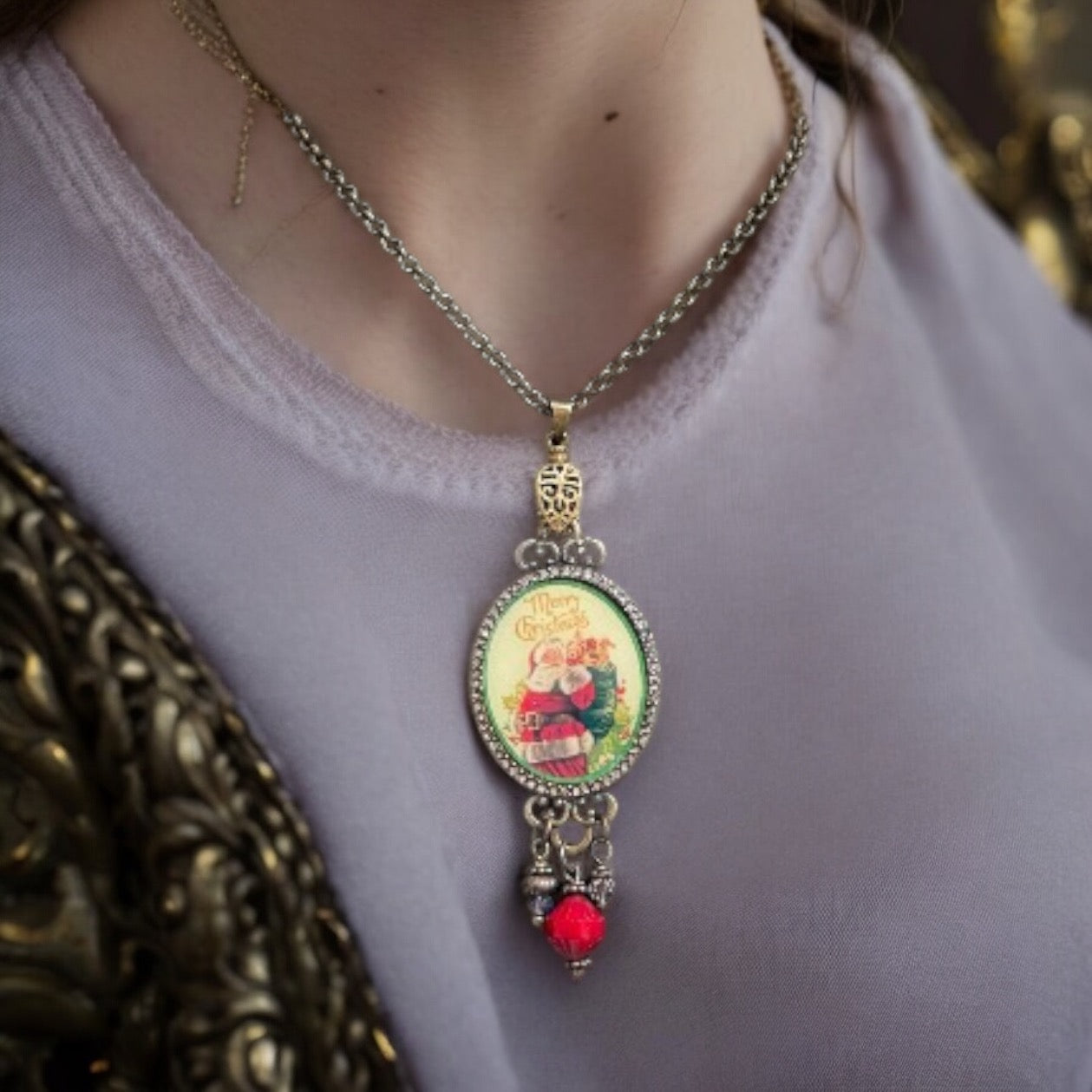 Ornate Holiday Necklace