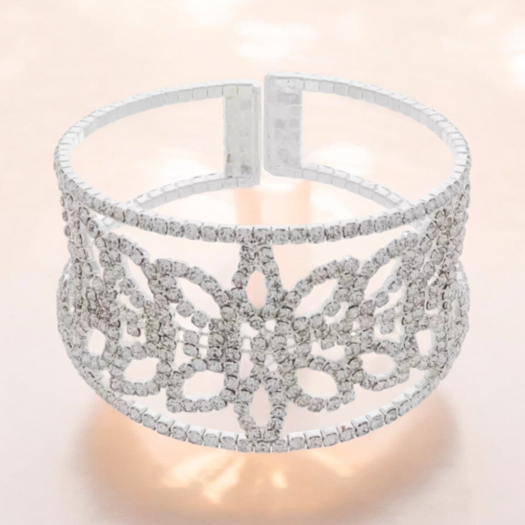 Gilded Age Rhinestone Cuff